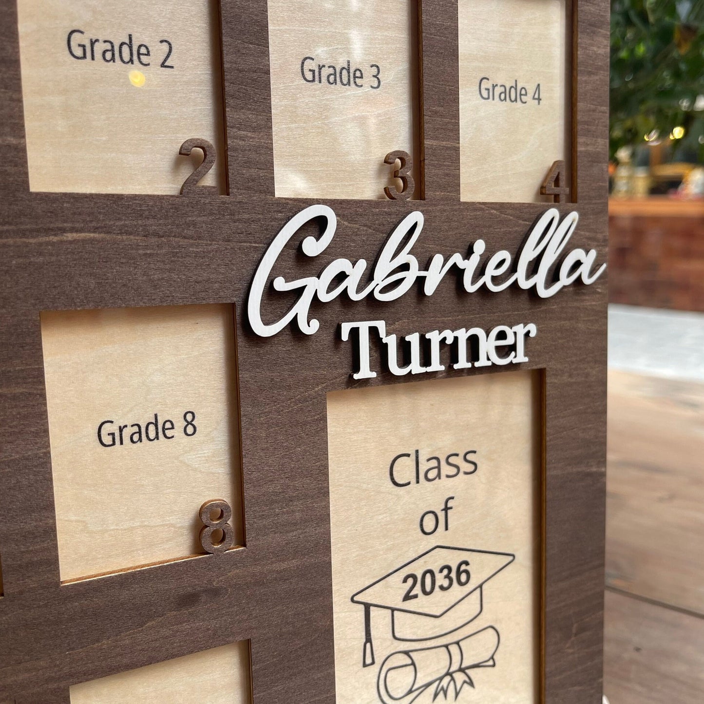 Personalized School Years Photo Frame: PK-12 Picture Collage