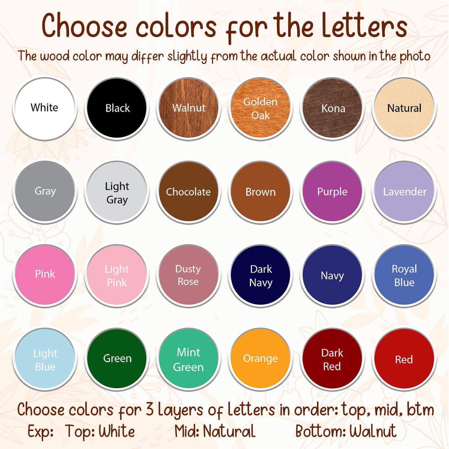 Rustic Wooden Name Sign: 3D Layered Forest Letters