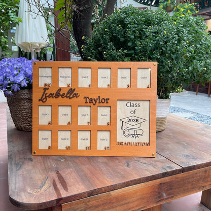 Personalized School Photo Frame: Pre-K to Graduation, Senior Picture Gift