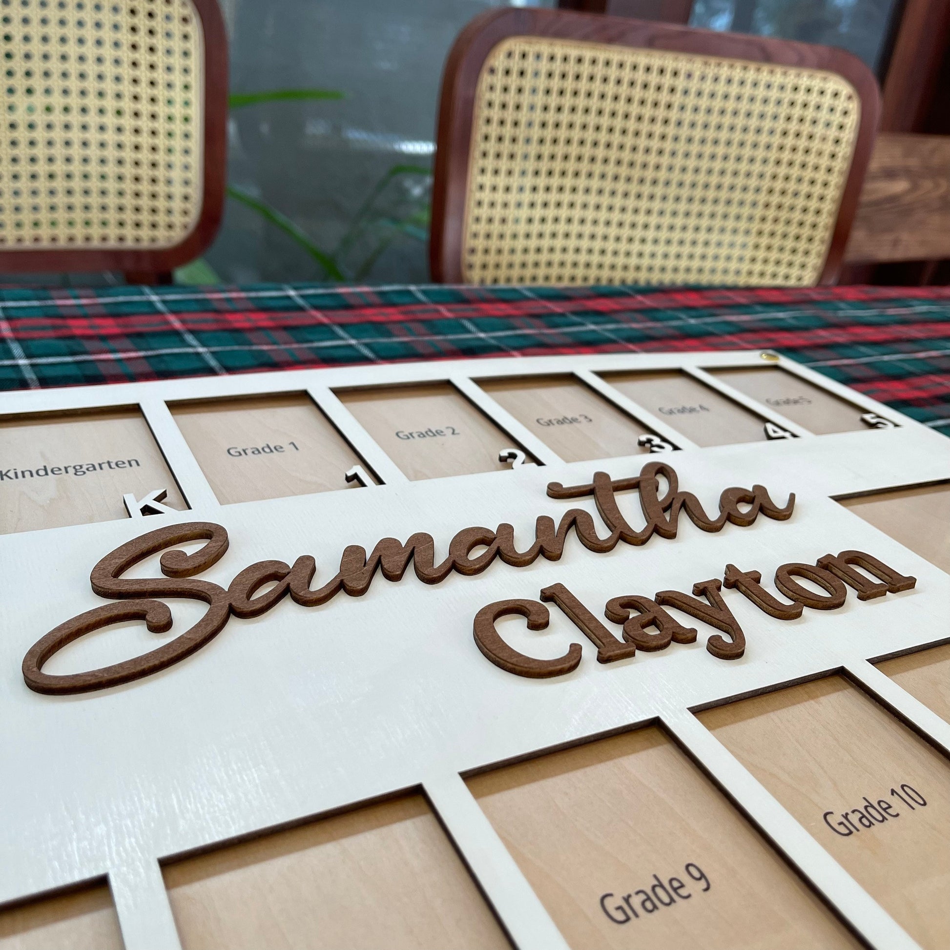 Personalized School Years Photo Frame: Pre K to Graduation Picture Collage