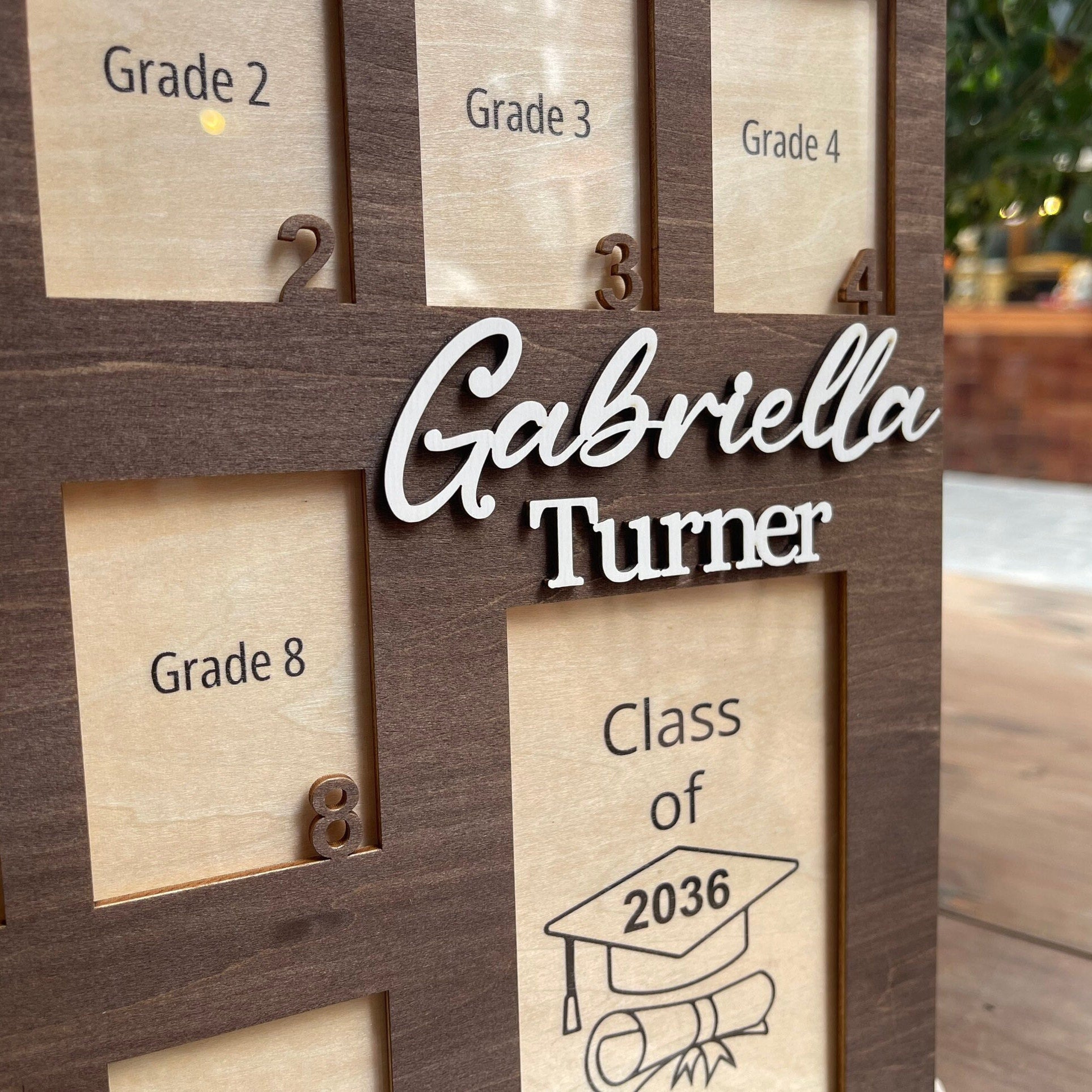 Personalized School Years Photo Frame: PK-12 Picture Collage