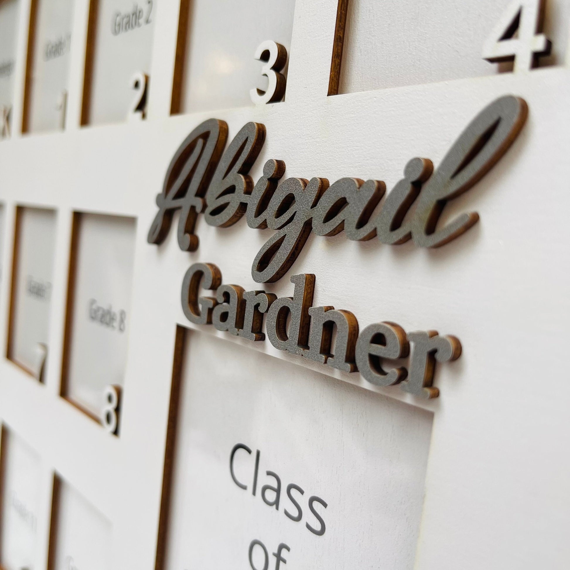 Personalized School Years Photo Frame: PK-12 Picture Collage