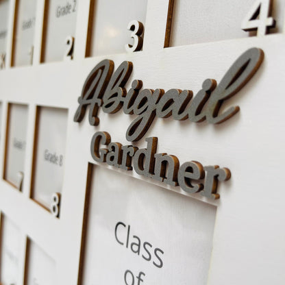 Personalized School Years Photo Frame: PK-12 Picture Collage