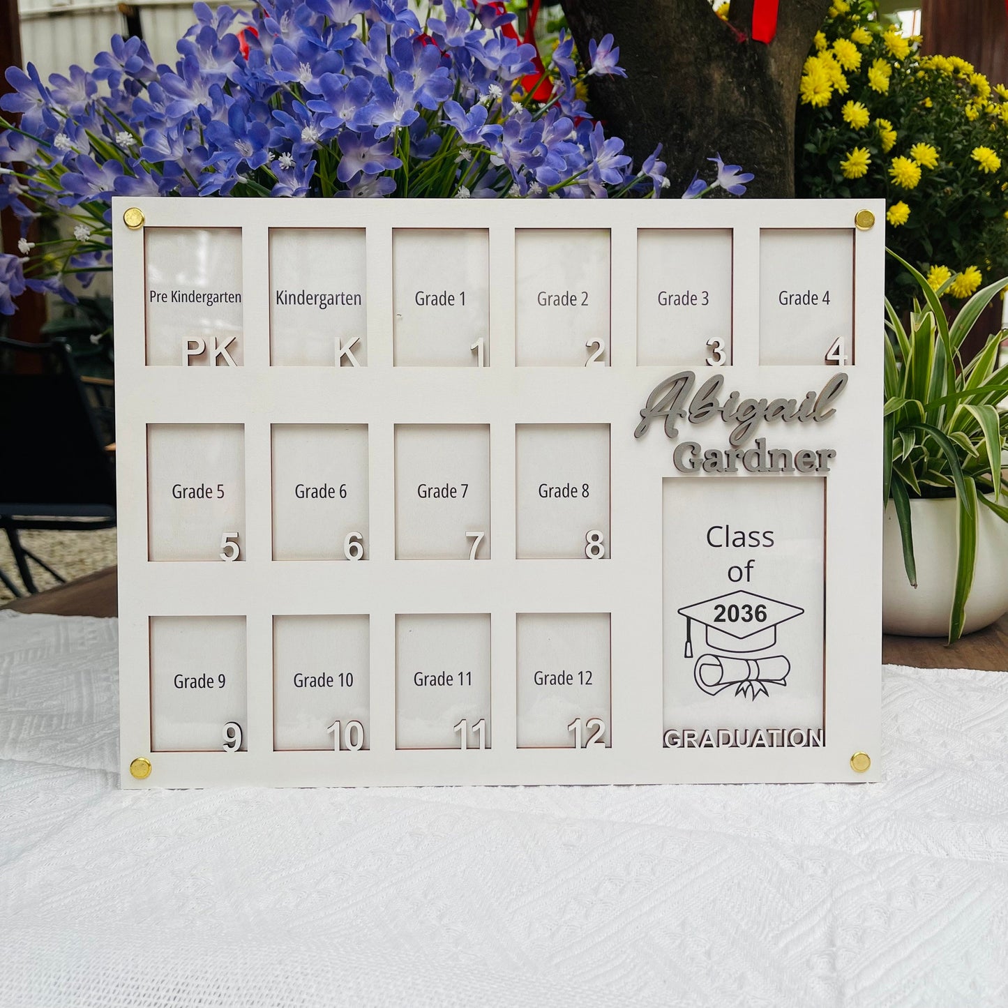 Personalized School Years Photo Frame: PK-12 Picture Collage