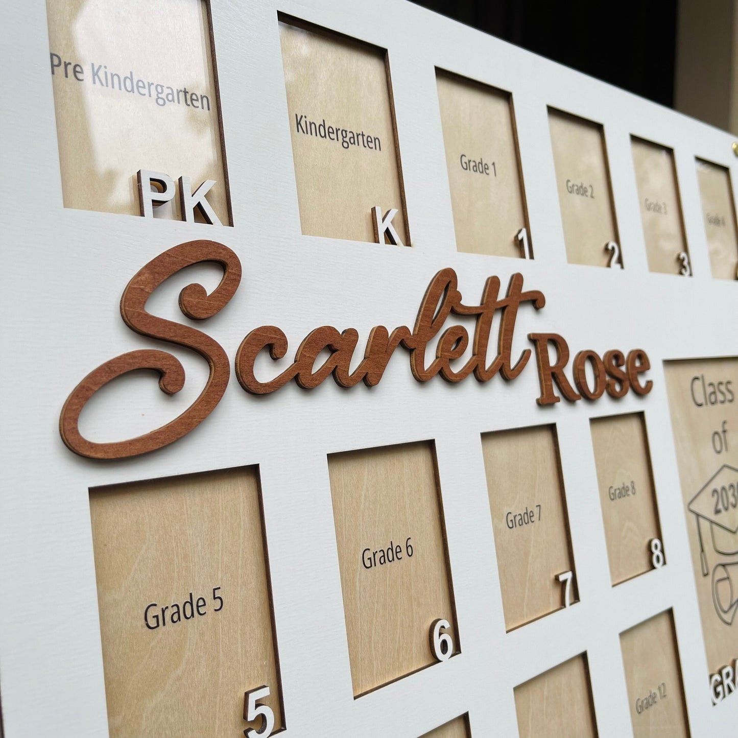 Personalized School Photo Frame: Pre K - Graduation, Senior Picture Gift