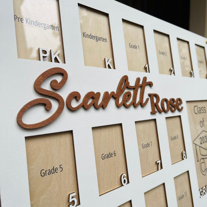 Personalized School Photo Frame: Pre K - Graduation, Senior Picture Gift