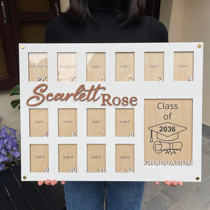 Personalized School Photo Frame: Pre K - Graduation, Senior Picture Gift
