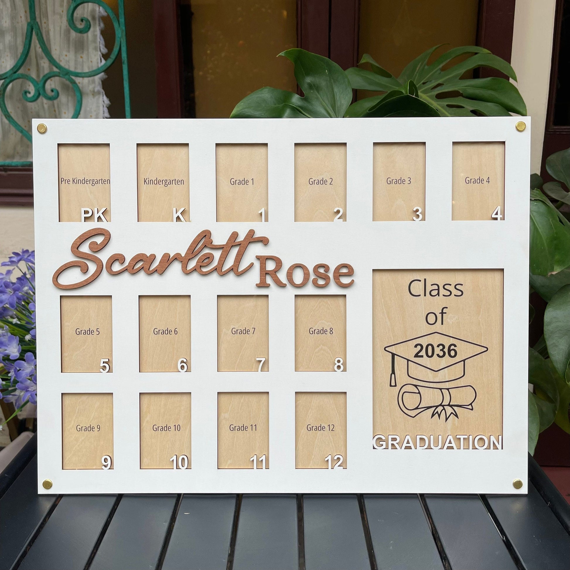 Personalized School Photo Frame: Pre-K to Graduation, Senior Picture Gift