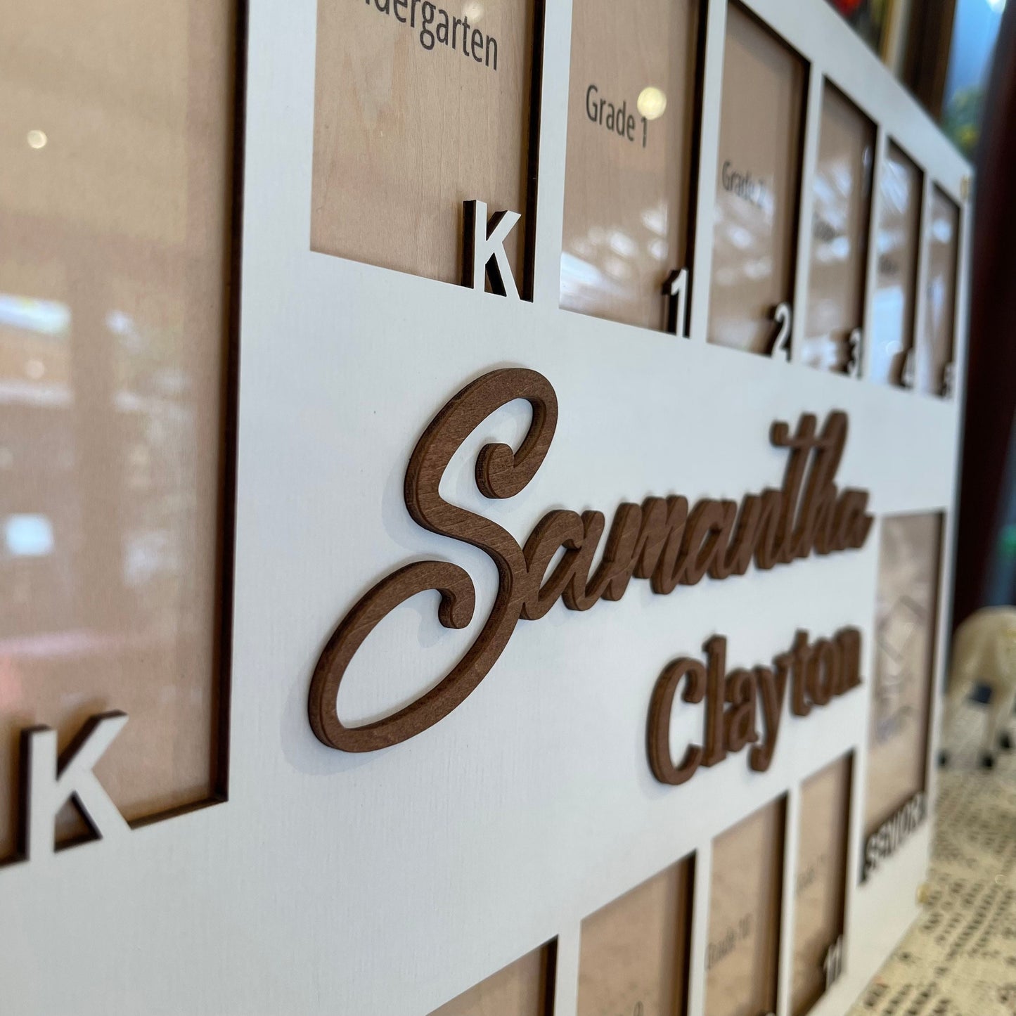 Personalized School Photo Frame: Pre-K to Graduation Picture Collage