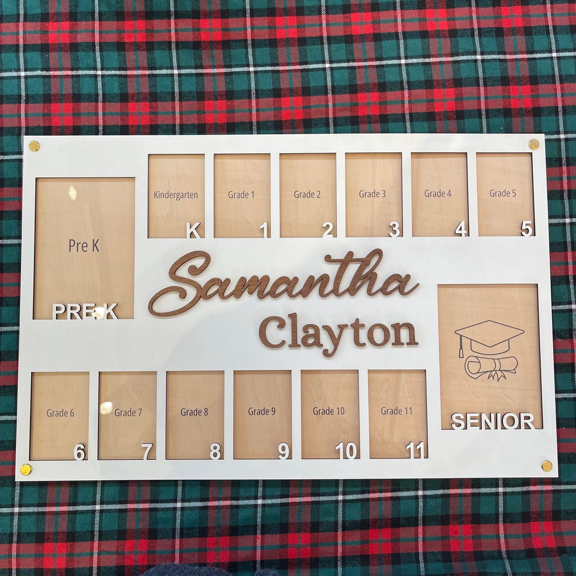 Personalized School Photo Frame: Pre-K to Graduation Picture Collage