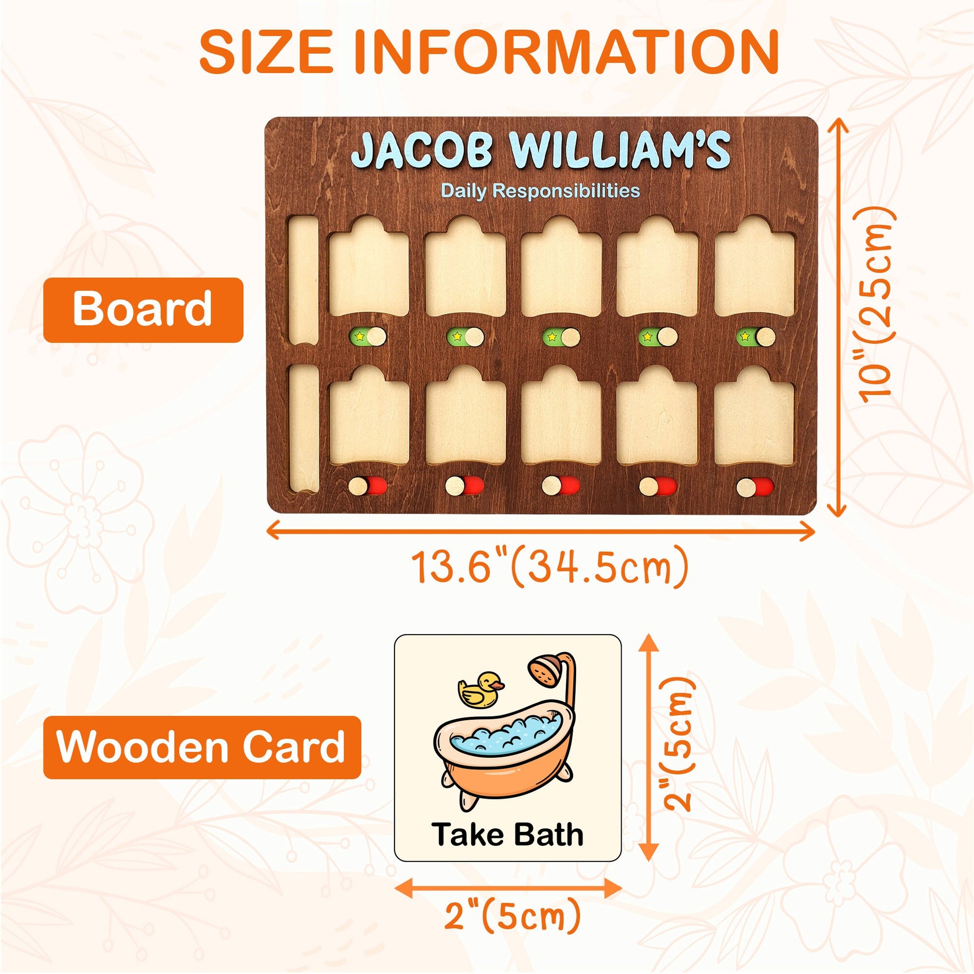 Personalized Kids Chore Chart: Daily Routine Checklist