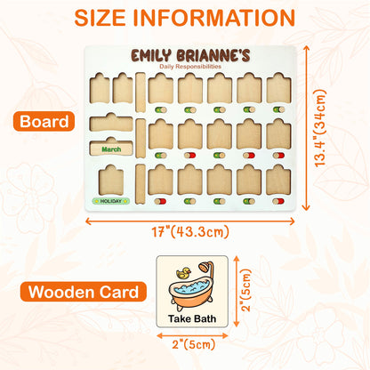 Montessori Kids Chore Chart: Daily Visual Schedule, Homeschool Planner
