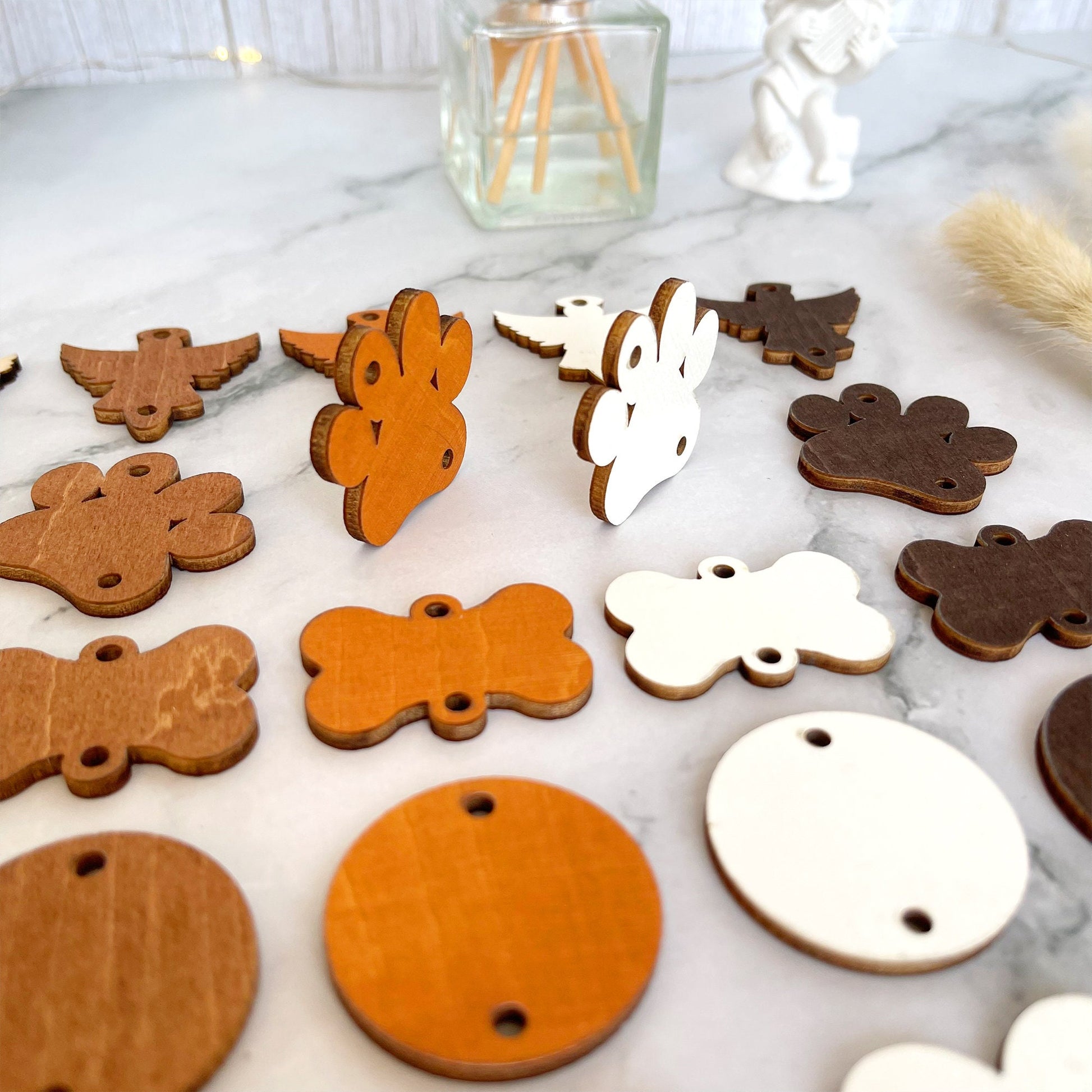 Personalized Birch Plywood Birthday Calendar Tags: Family Celebration Discs