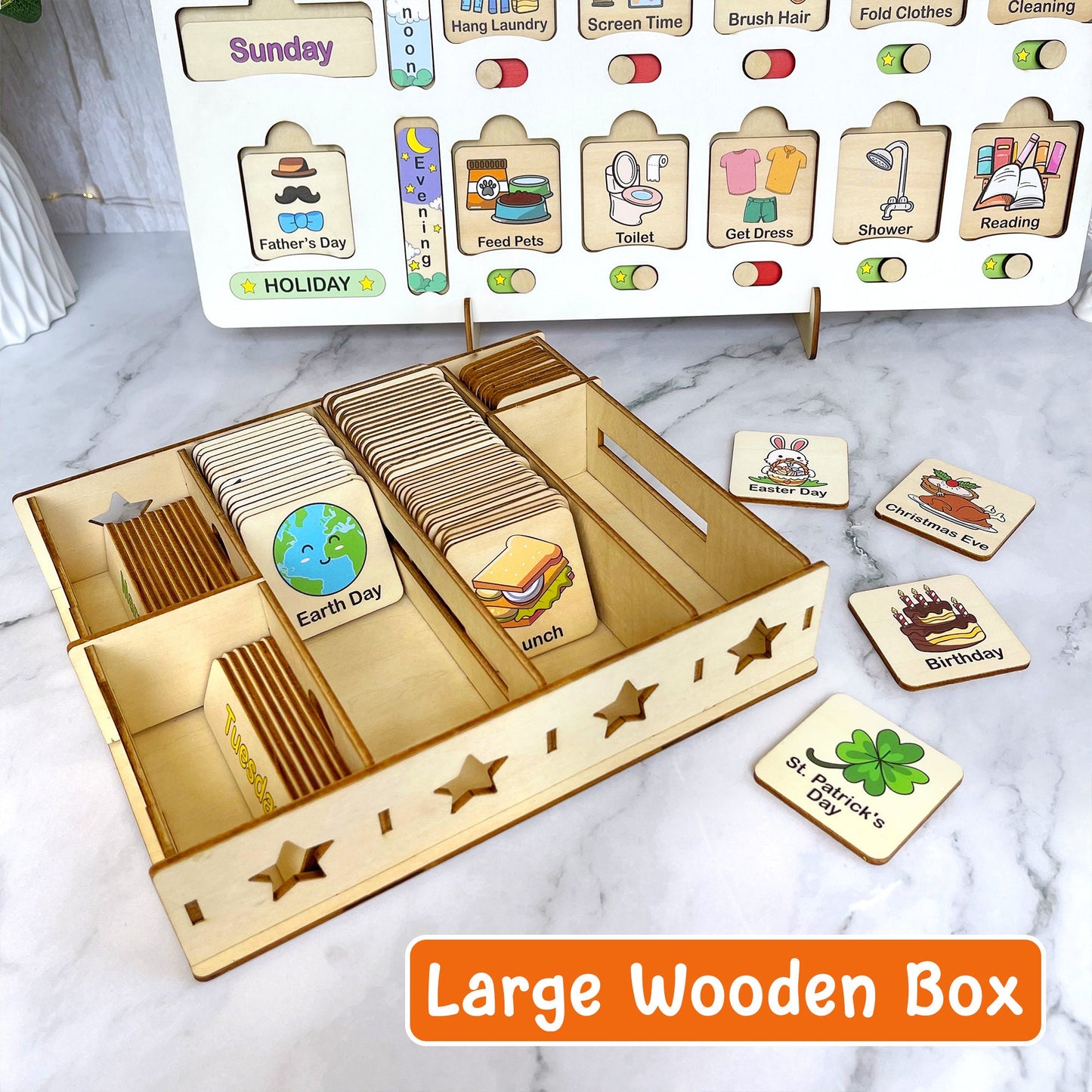 Montessori Kids Chore Chart: Daily Visual Schedule, Homeschool Planner