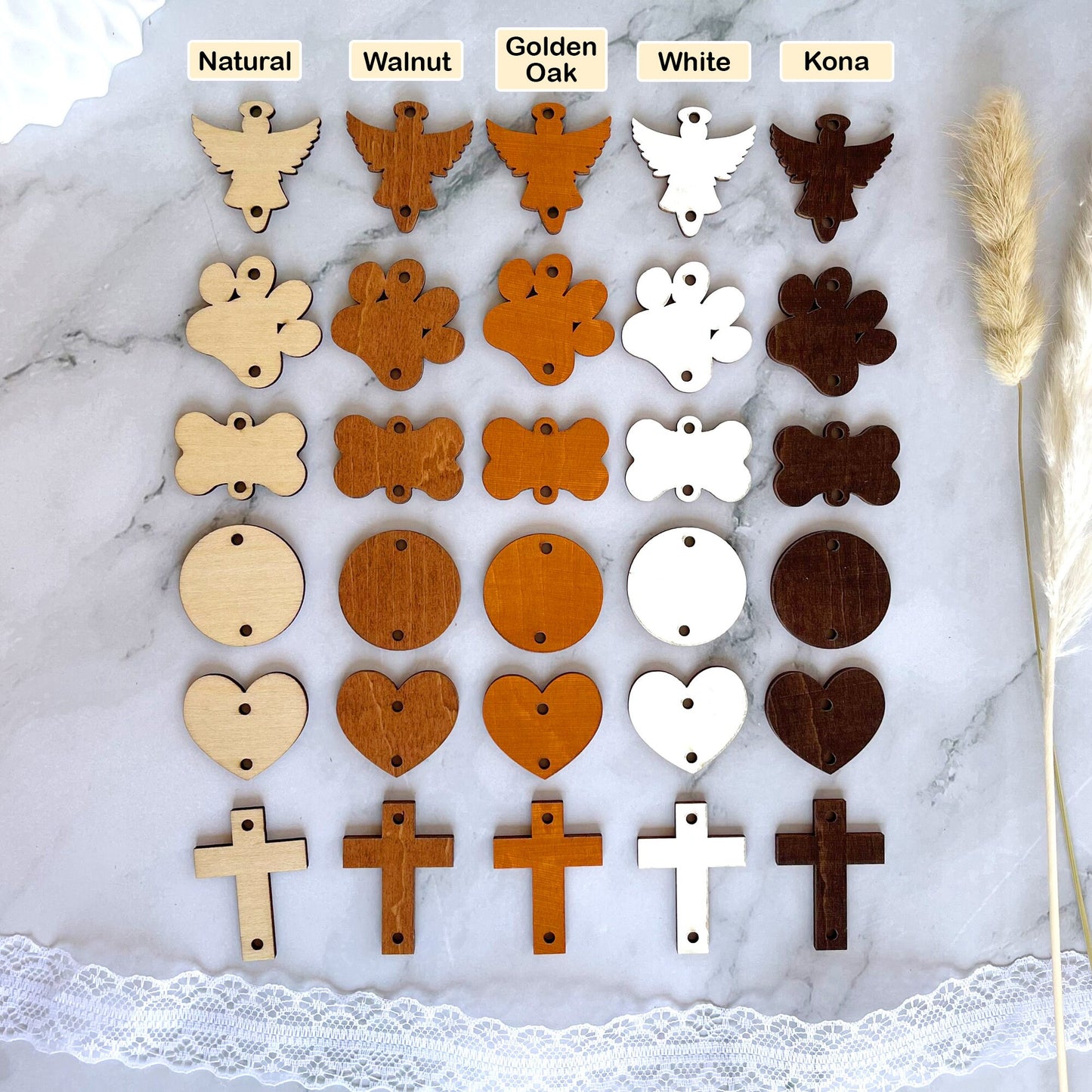 Personalized Birch Plywood Birthday Calendar Tags: Family Celebration Discs