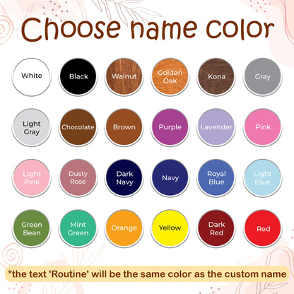 Personalized Kids Chore Chart: Sliding Checklist with Reward Stars