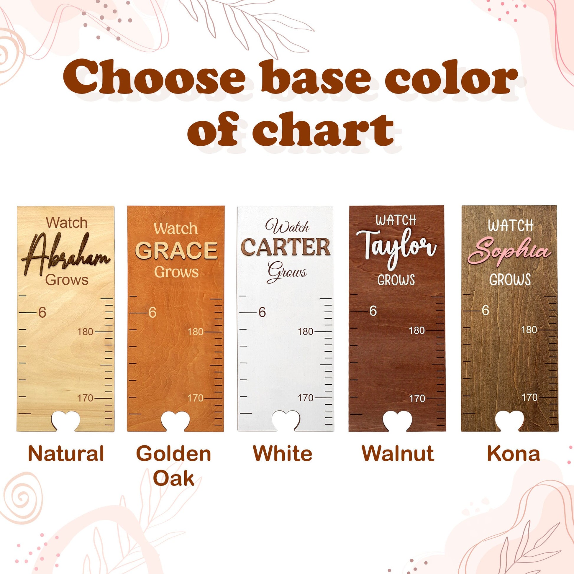 Personalized Height Chart, Growth Chart for Kids, Baby Gifts, Height Ruler for Nursery Decor, Baby Shower Gift, Gift for Kids