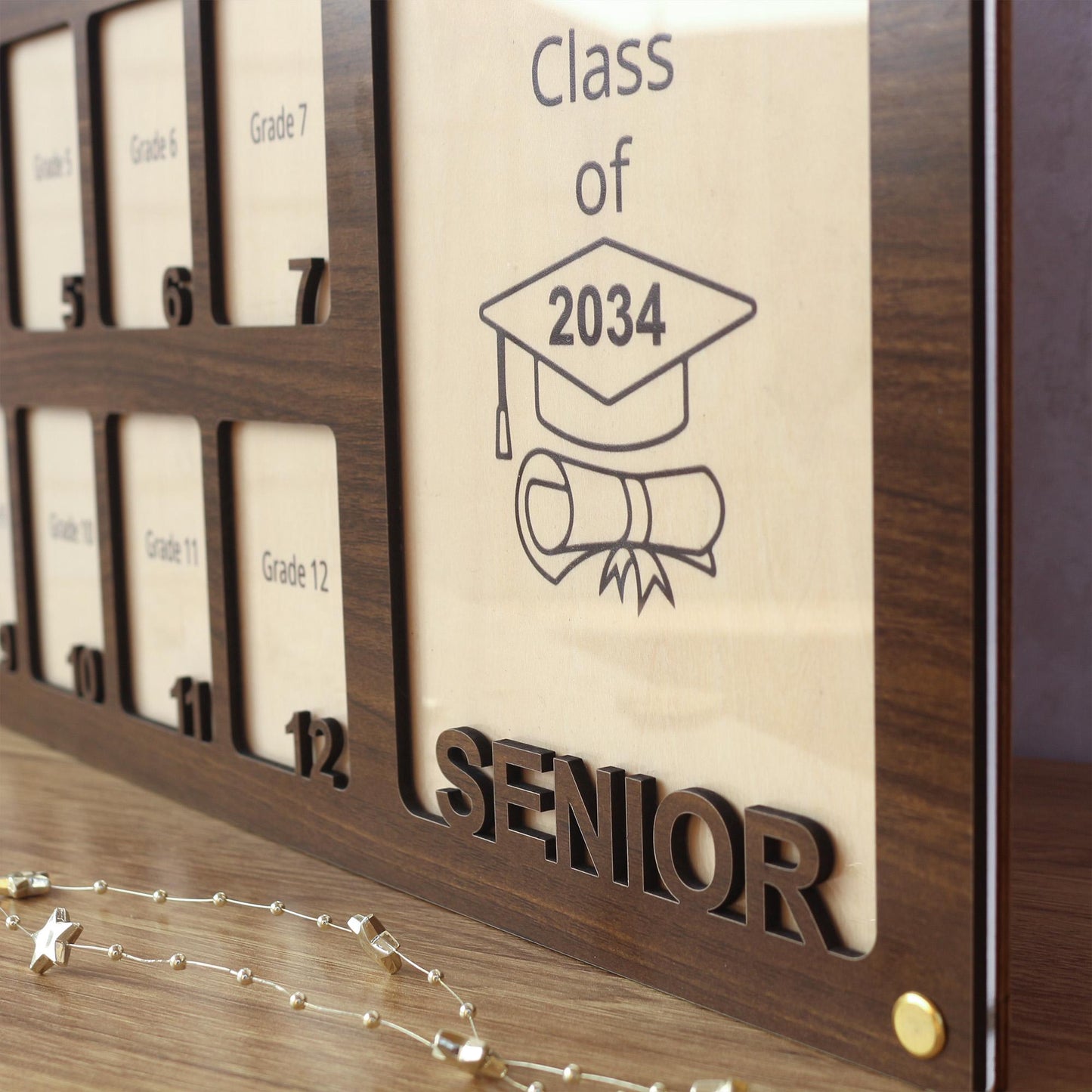 School Picture Frame, PreK to Senior School Years Photo Frame, Personalized Grade School Photo Frame, Graduation Frame, Senior Picture Gift