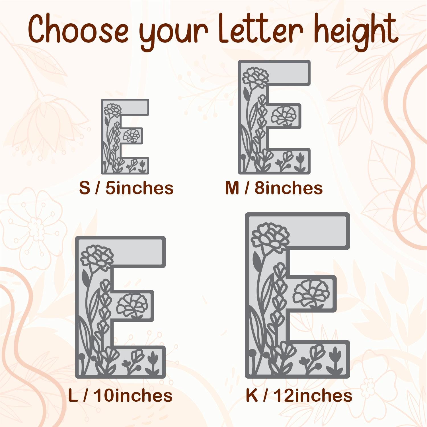 Wildflower Wooden Name Sign: 3D Floral Nursery Decor Letters