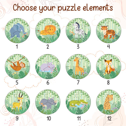 Personalized Name Puzzle: Montessori Toy, Nursery Decor