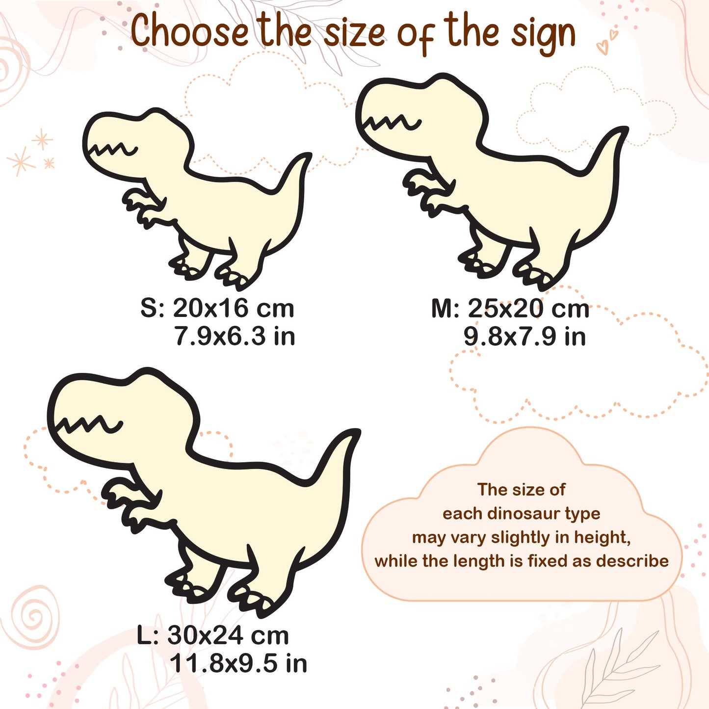 Personalized Dinosaur Name Sign: Wooden Nursery Decor