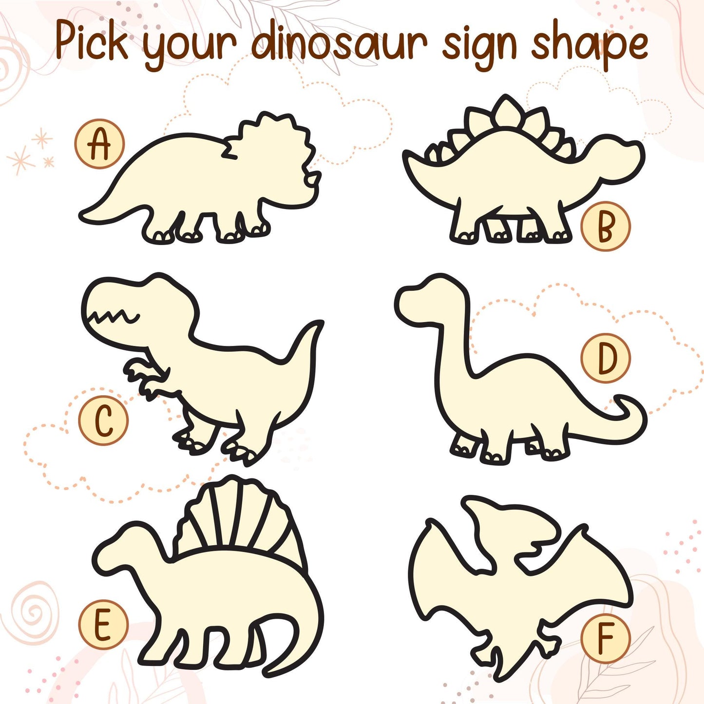 Personalized Dinosaur Name Sign: Wooden Nursery Decor