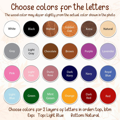 Personalized Ocean Name Sign: 3D Wooden Nursery Decor